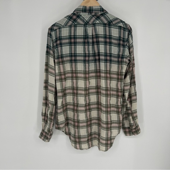 Current‎ Elliott Ombré Fade Plaid button down shirt - Picture 9 of 13